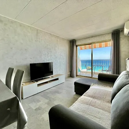 アパート Spacious 2p Terrace With Sea View ニース